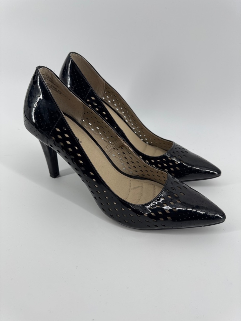 Rialto Moreen Heels Black Patent Women's Size 9.5 Wardrobe Staple